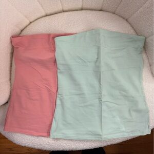 Express One Eleven Tube Top Bundle - Coral & Mint